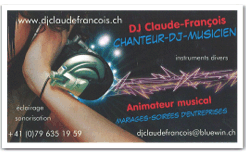 DJ Claude-Francois - ANIMATEUR MUSICAL - DJ - CHANTEUR - MUSICIEN - CLAUDE-FRANCOIS