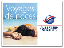 Albertsen Voyages - Brochure Voyages de noces, importantes réductions pour la mariée et liste de mariage
