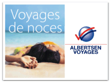 Albertsen Voyages - Brochure Voyages de noces, importantes rductions pour la marie et liste de mariage